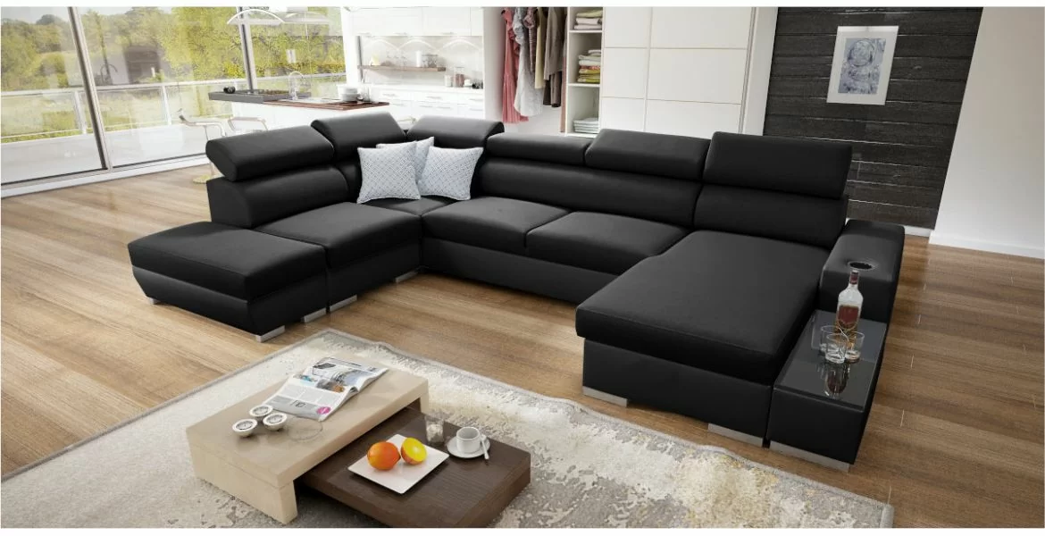 Manaya Torino U-sofa, er en flot og stilren U-formet hygge og