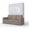 Invento vægseng 160 Lodret med sofa og LED