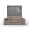 Invento vægseng 160 Lodret med sofa og LED